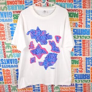 Vintage Instructor's Choice Graphic T Shirt Vital OSFA Measures XL 80s Aerobics